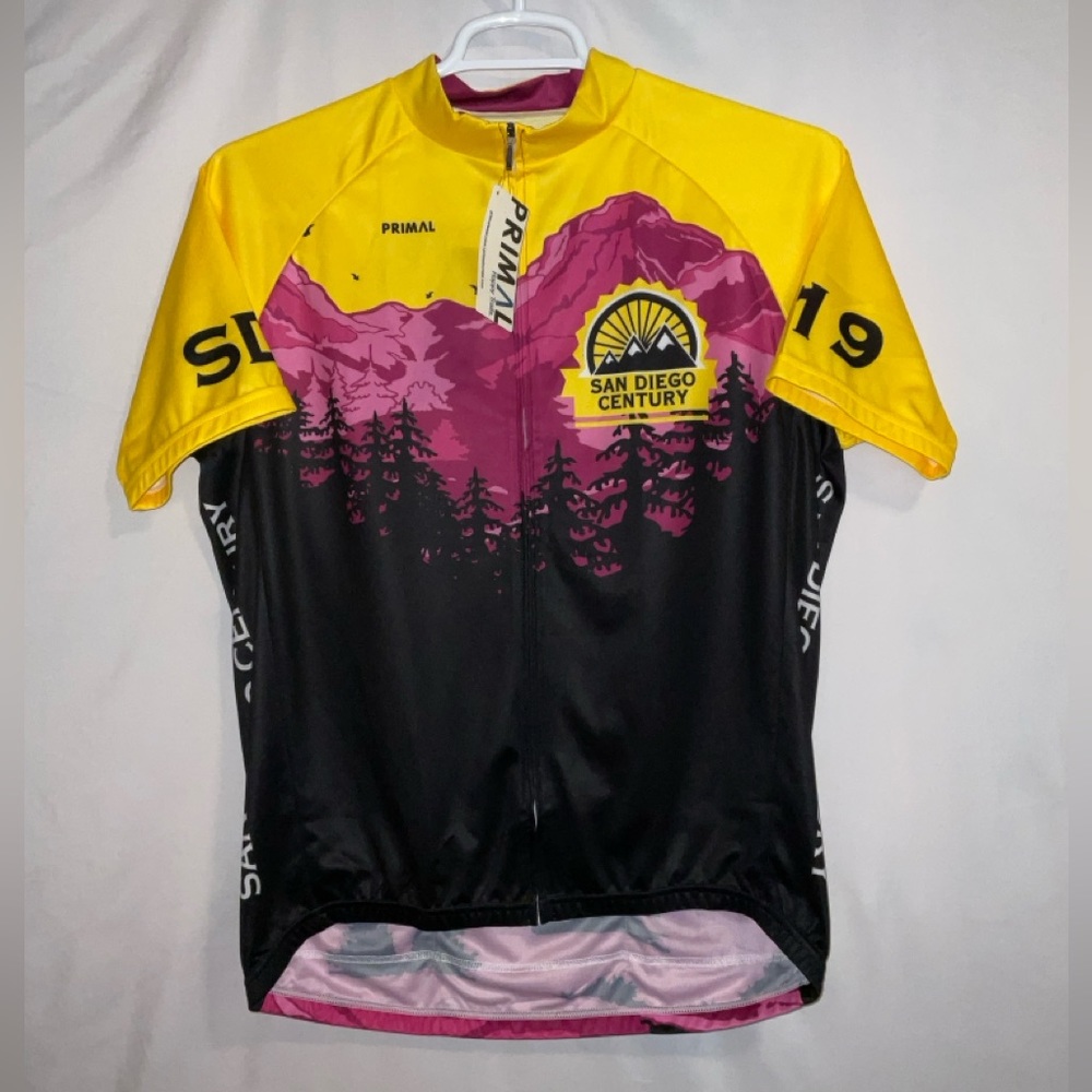 NWT Men’s Primal San Diego Century 2019 Sport Cut Raglan Cycling‎ Jersey XL